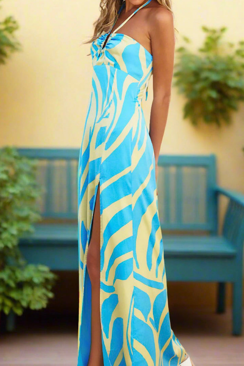 Ocean Waves Maxi Dress