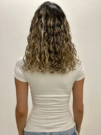 White Square Neck Top with Headband