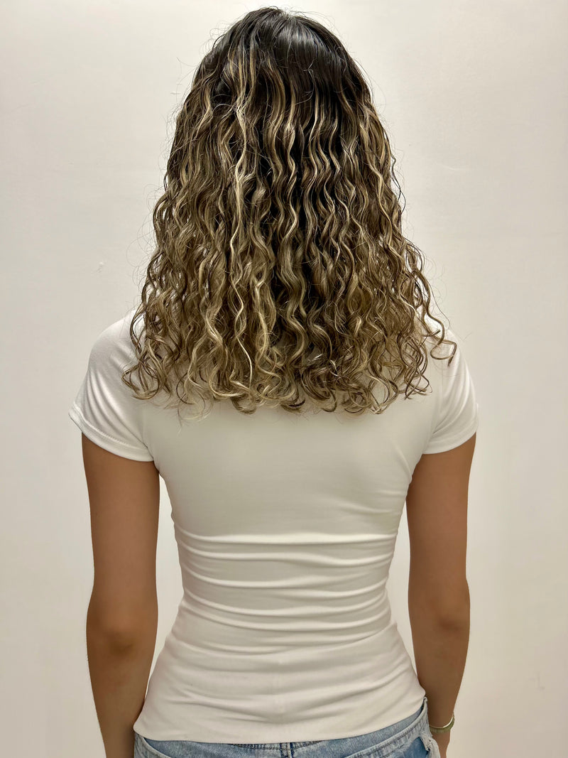 White Square Neck Top with Headband
