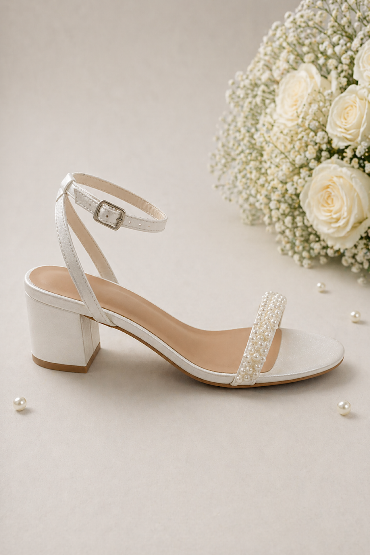 Pearl Strap Heels