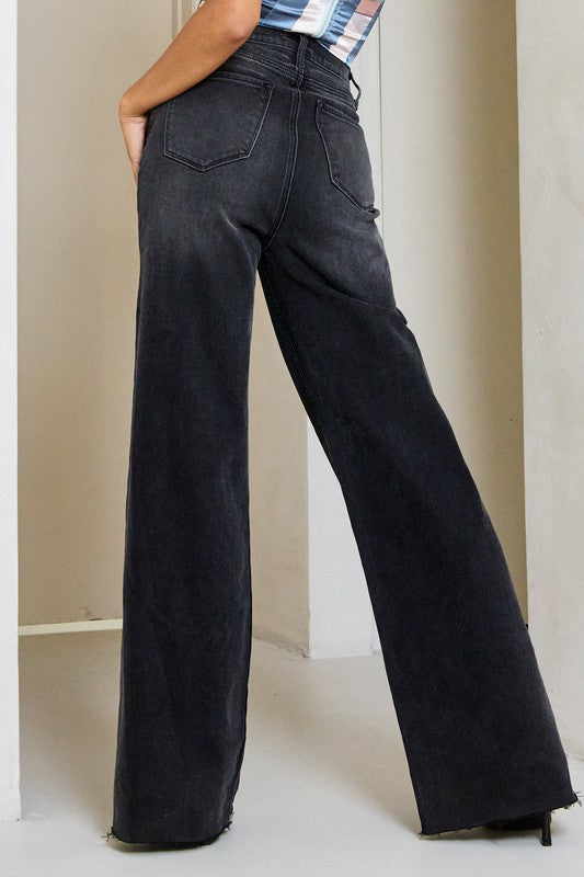 Buy Women Wide leg Fit Mid Waist Blue Jeans|Parallel fit|tight fit jeans|casual|regular  wear|office wear CARGO I WIDE LEG STRAIGHT CARGO Online at Best Prices in  India - JioMart.