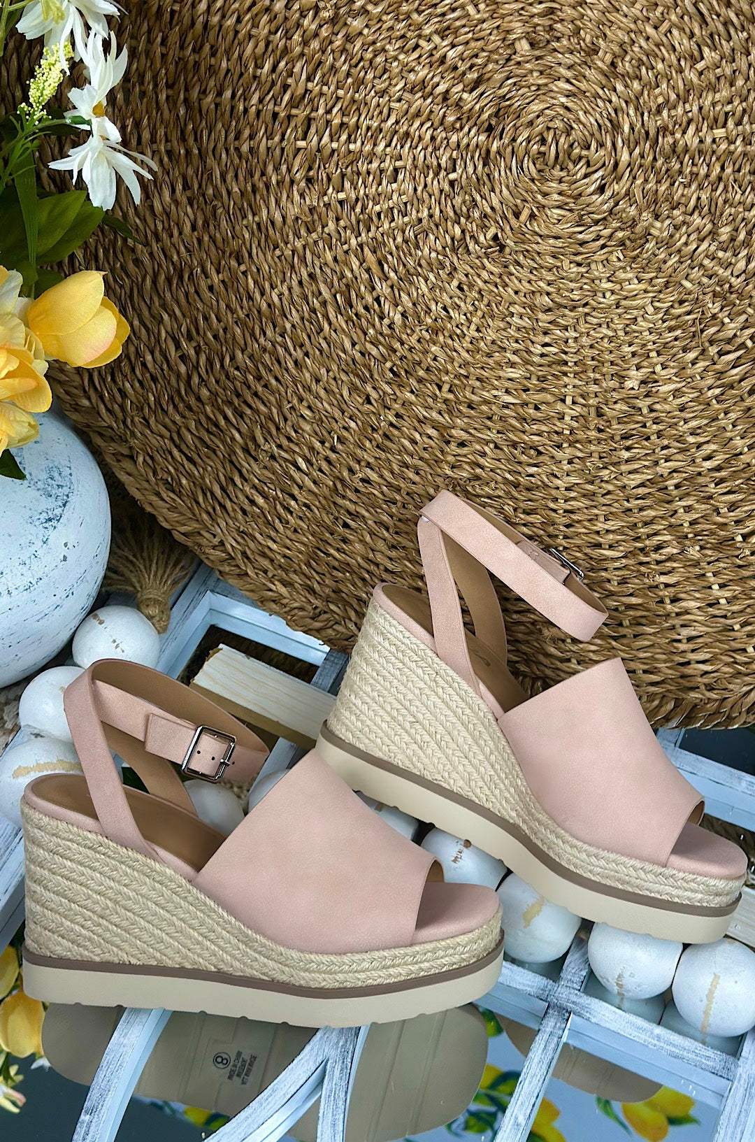 Stella Espadrille Platform Wedge - Mauve
