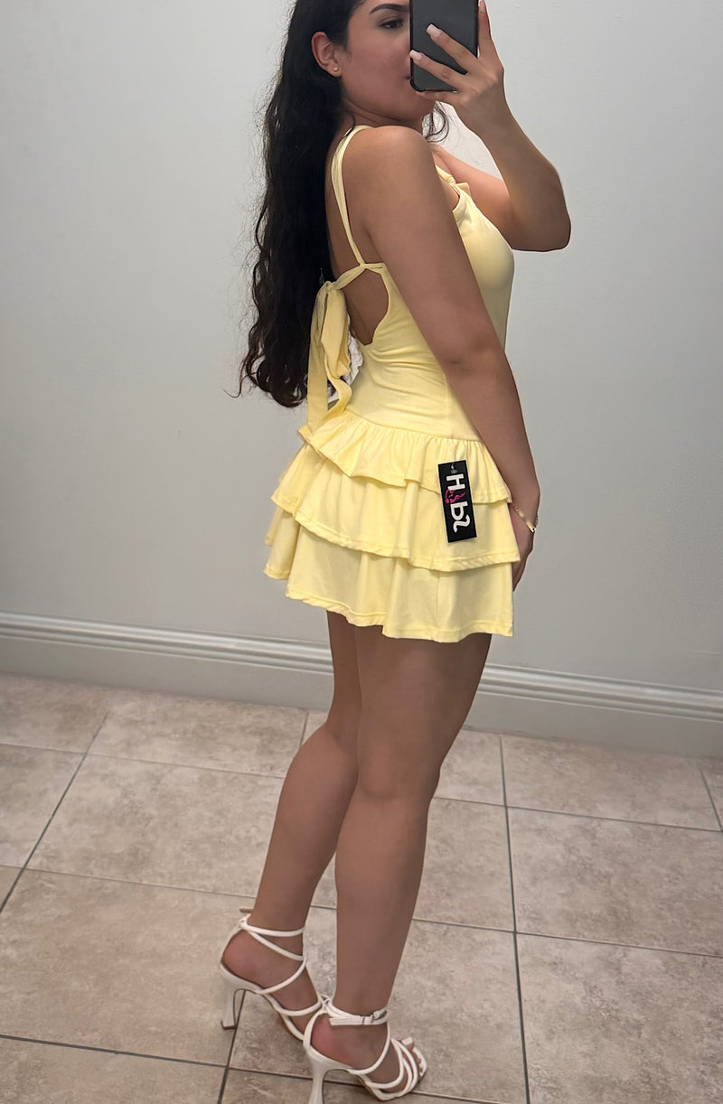 O-Ring Halter Mini Dress