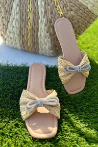 Bow Rhinestone Sandals