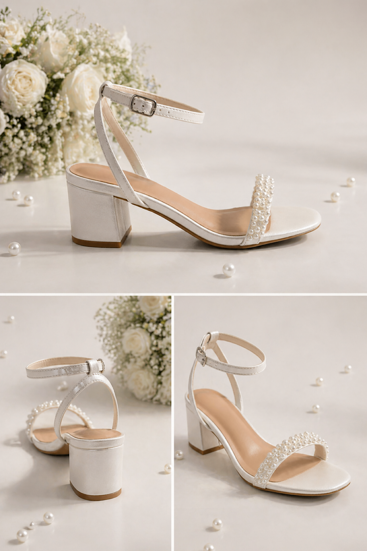 Pearl Strap Heels