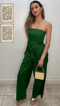 Strapless Wide-leg Jumpsuit