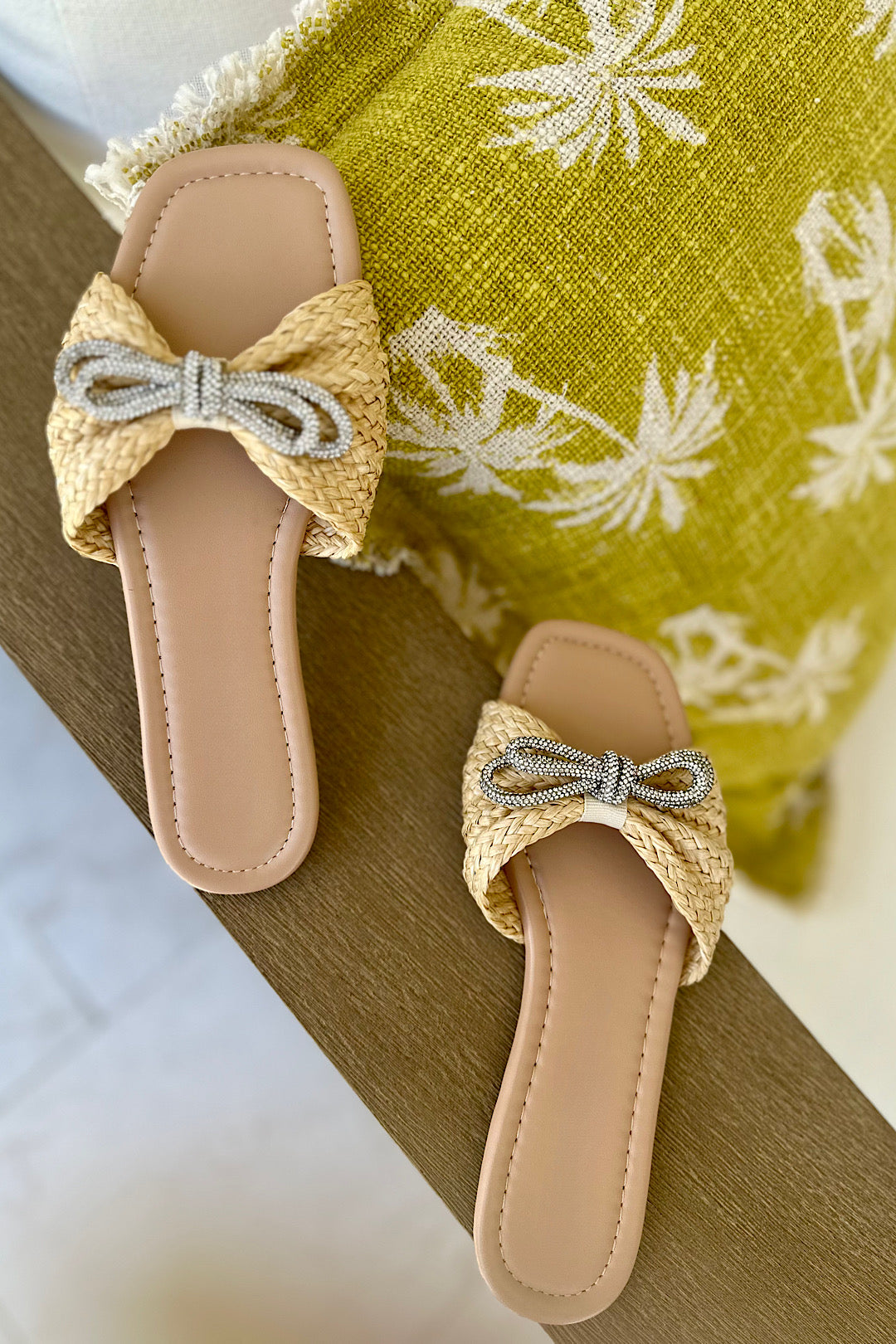 Bow Rhinestone Sandals