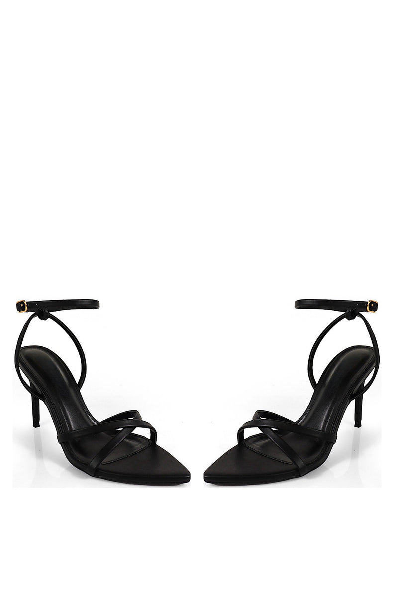 Black Strappy Heels