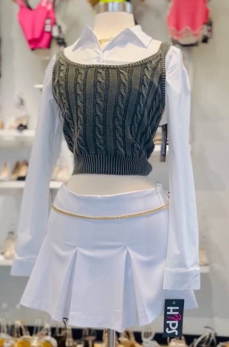 Knit Crop Vest