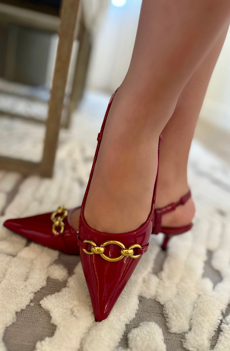 Slingback Kitten Heel