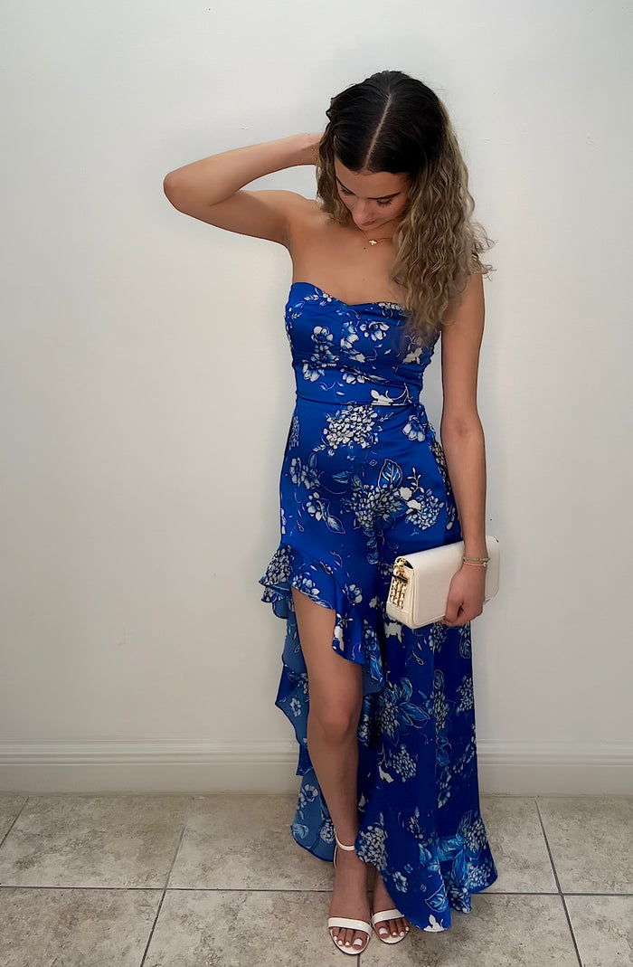 Floral Maxi Dress with Ruffles