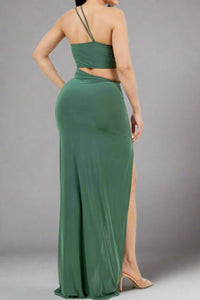 Cut Out Snake Metal Detail  Dress