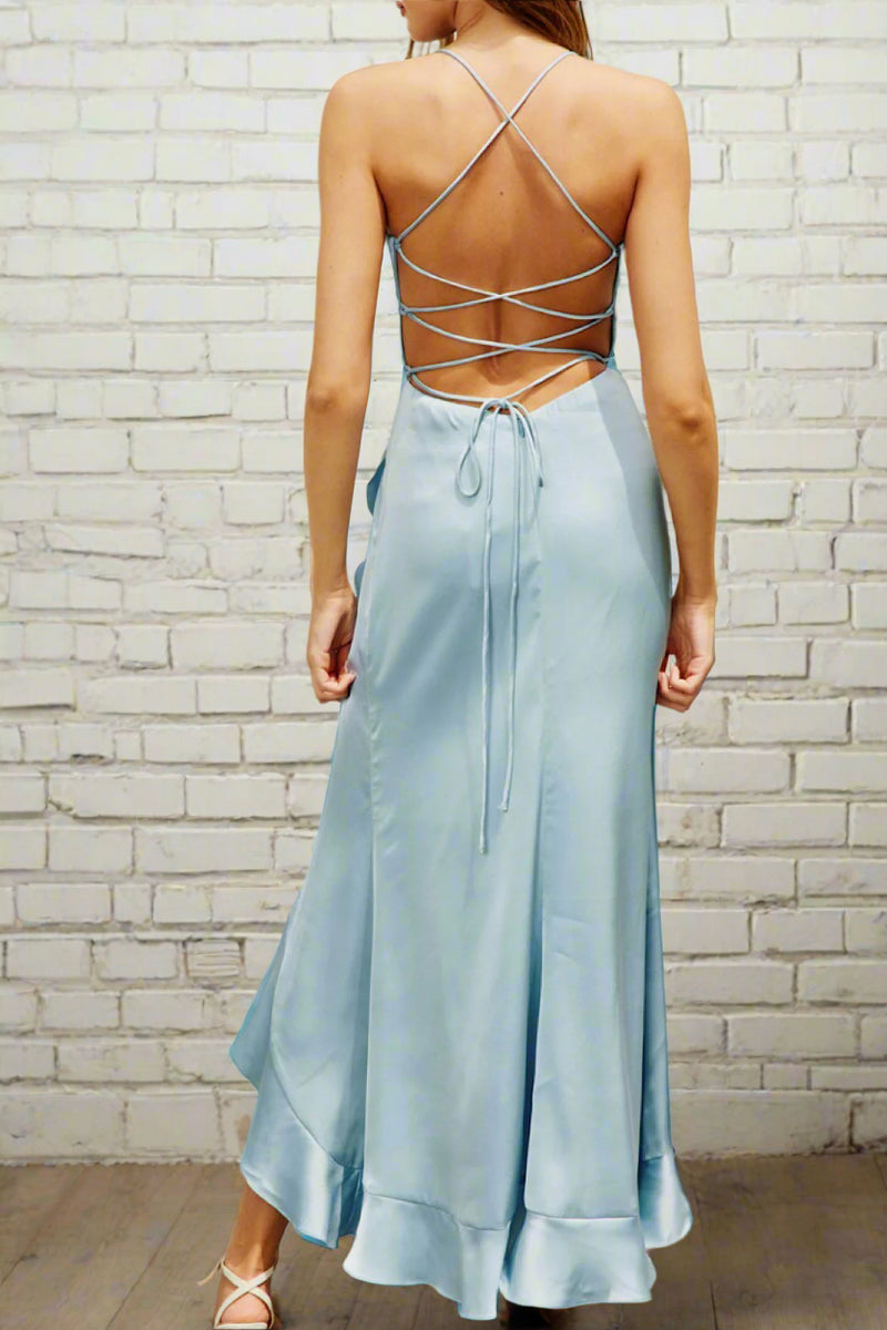 Back Lace Up Dress
