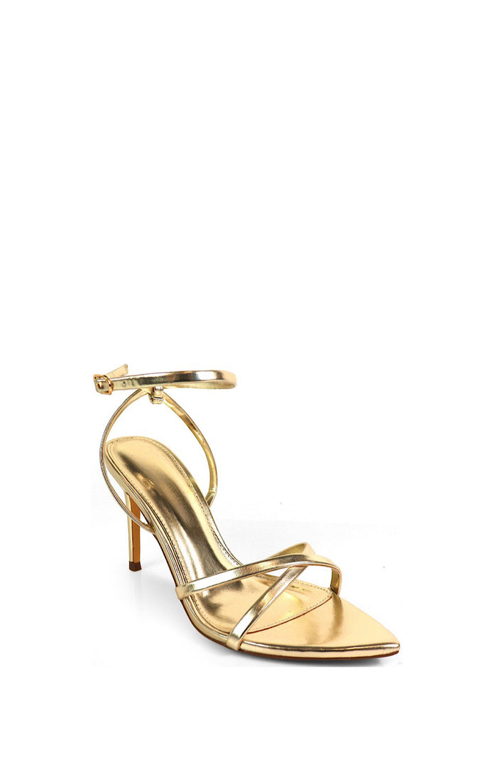 Gold Strappy Heels