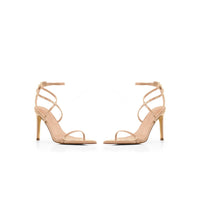 Nude Patent Strappy Stiletto Heels