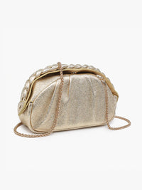 Gold  Madrigal Metallic Clutch