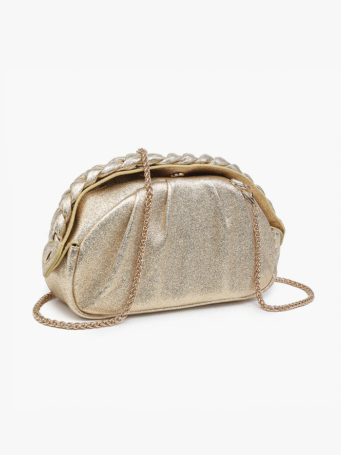 Gold  Madrigal Metallic Clutch