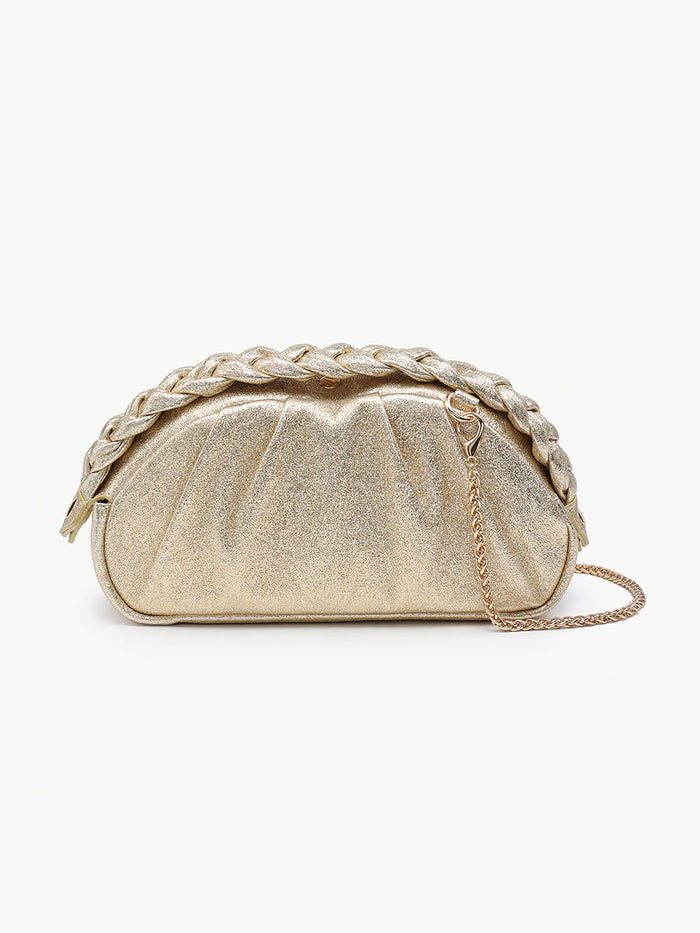 Gold  Madrigal Metallic Clutch