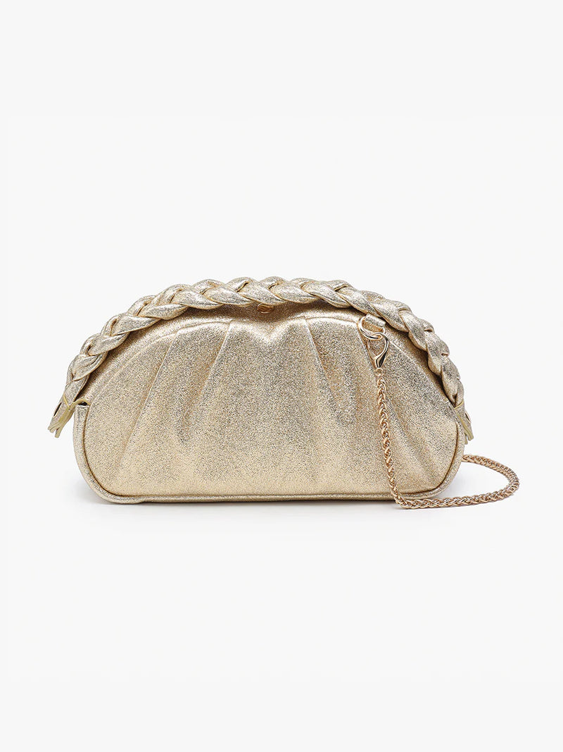 Gold  Madrigal Metallic Clutch