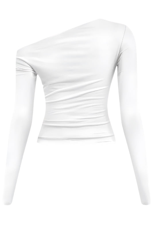 One Shoulder Crop Top