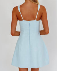 Flattering Square Neck Mini Dress