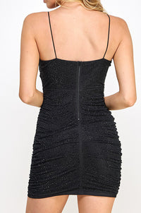 Sparkling Ruch Mini Dress