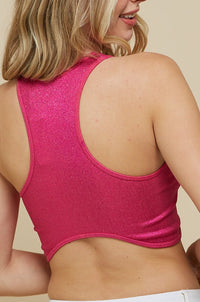 Metallic Crop Top