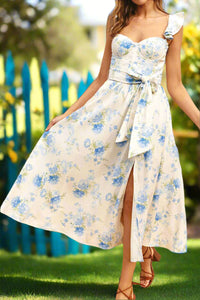 Blue Floral Maxi Dress