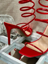 Spiral Strap Stiletto Heel