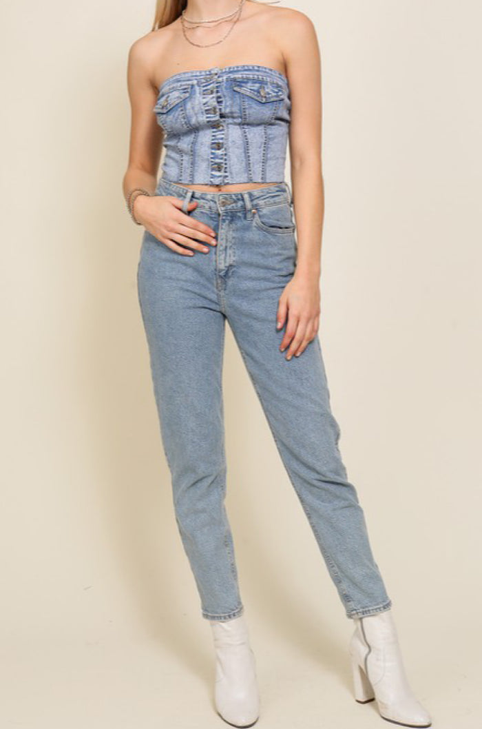 Denim Divine Top