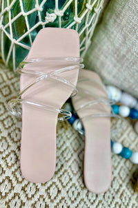 Tina Clear Straps Slip On Sandals